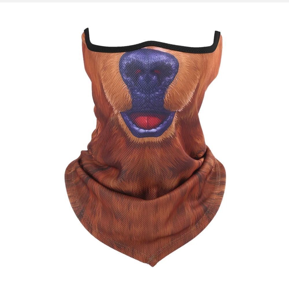 Half Face Mask Motorcycle Cycling Halloween UV Protection Balaclava Neck Scarf